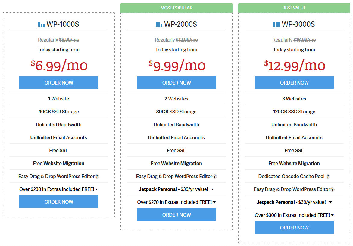 InMotion WordPress Hosting Plans and Pricing