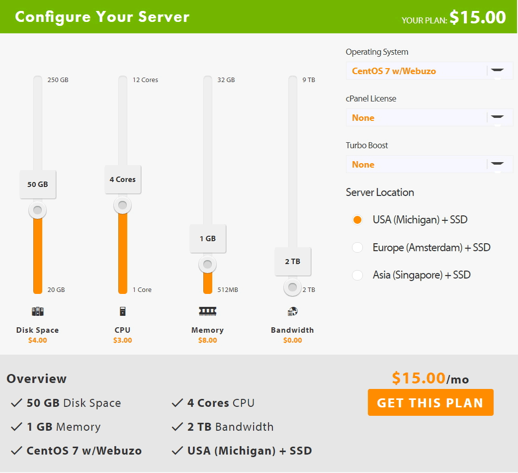 A2 Hosting Configure VPS Server