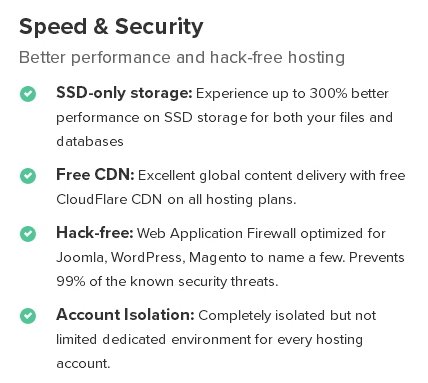 FastComet Speed and Security Features