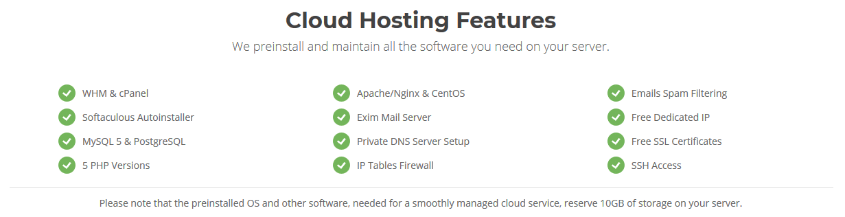 SiteGround Cloud Hosting Features