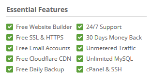 SiteGround Essential Features