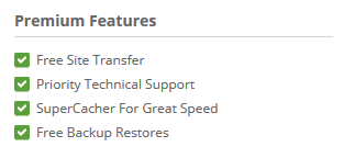 SiteGround Premium Features