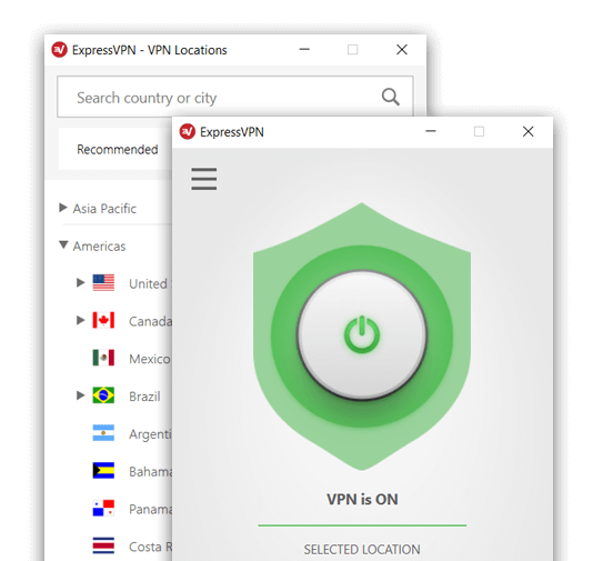 ExpressVPN Windows App Screenshot