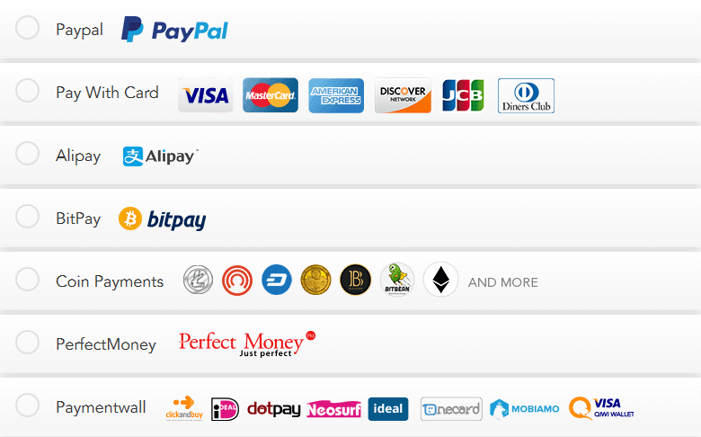 Ivacy VPN Payment Methods