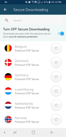 Ivacy Android App Screenshot - Secure Downloading