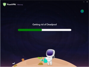 PureVPN Windows App Setup Screenshot - Getting rid of Deadpool