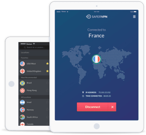 SaferVPN App On iPad