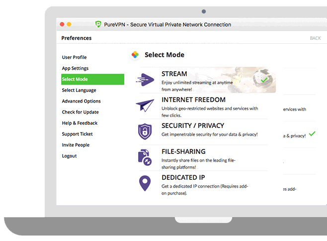 PureVPN Software On Mac