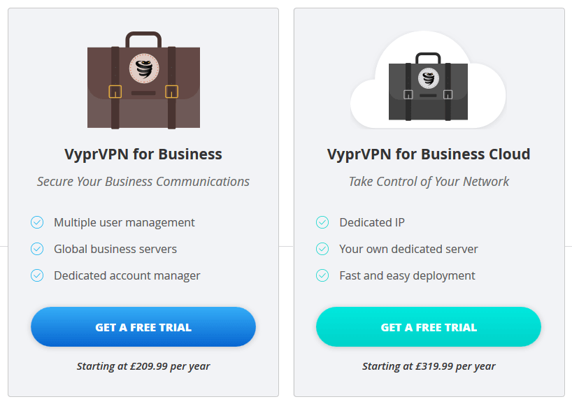 VyprVPN Business vs Business Cloud