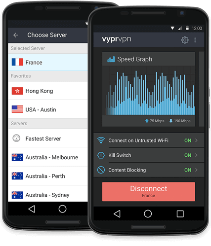 VyprVPN On Android Phone