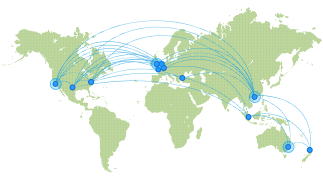 VyprVPN Server Connections On WorldMap