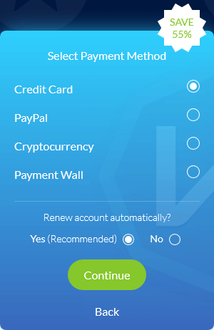 WindScribe Payment Methods